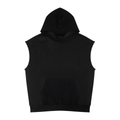 Unisex Panel Mesh Sleeveless Hoodie