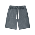 Unisex Mineral Wash Raw Edge Shorts
