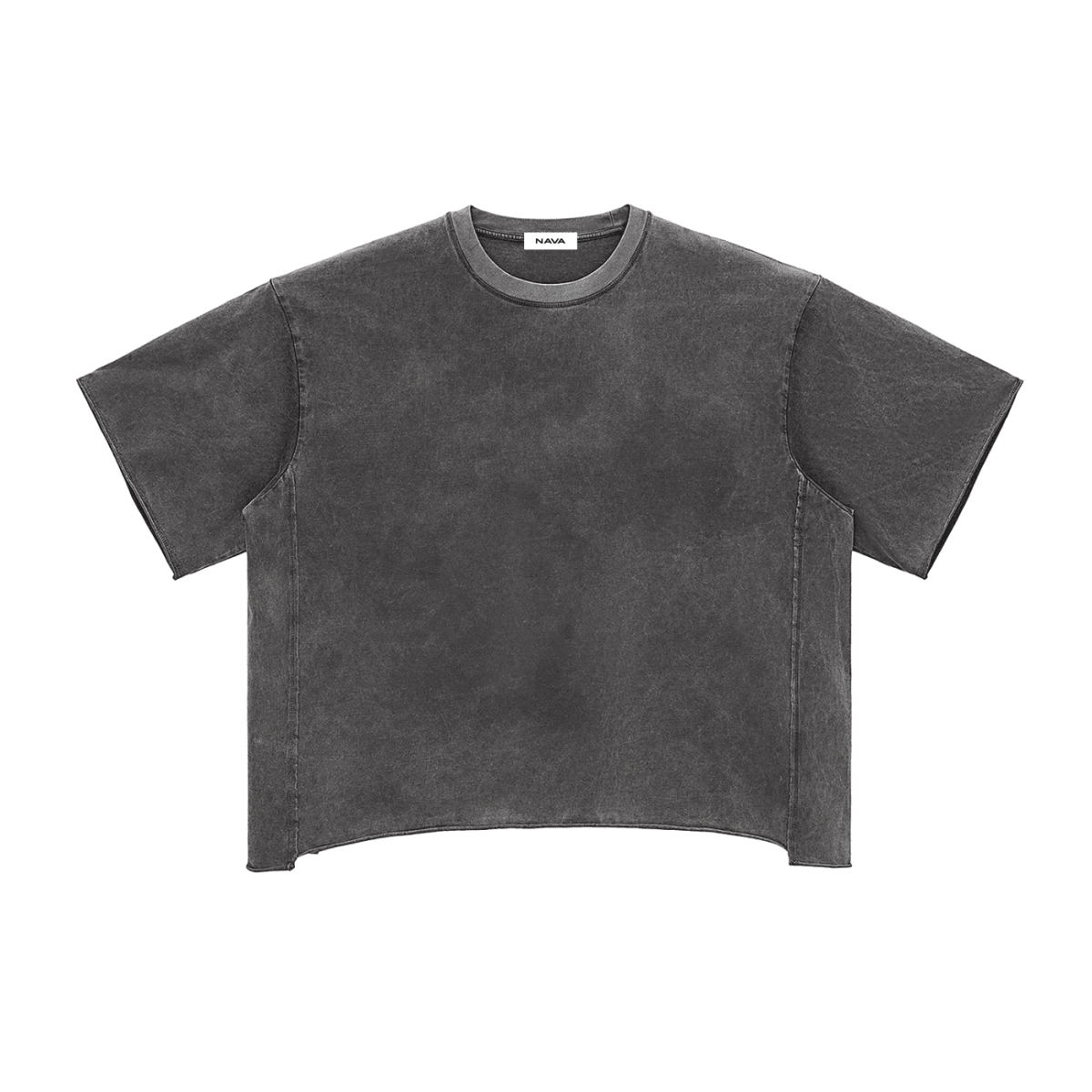 Raw Edge Snow Washed Boxy T-Shirt