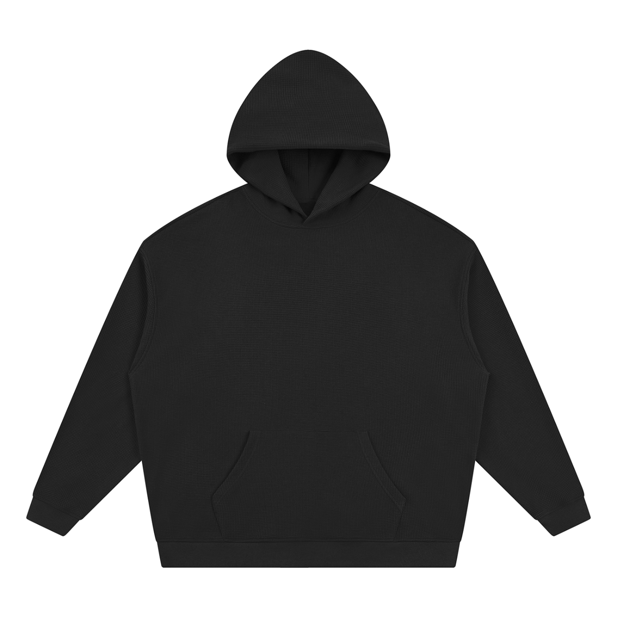 NAVA Waffle Hoodie isolated garment front view