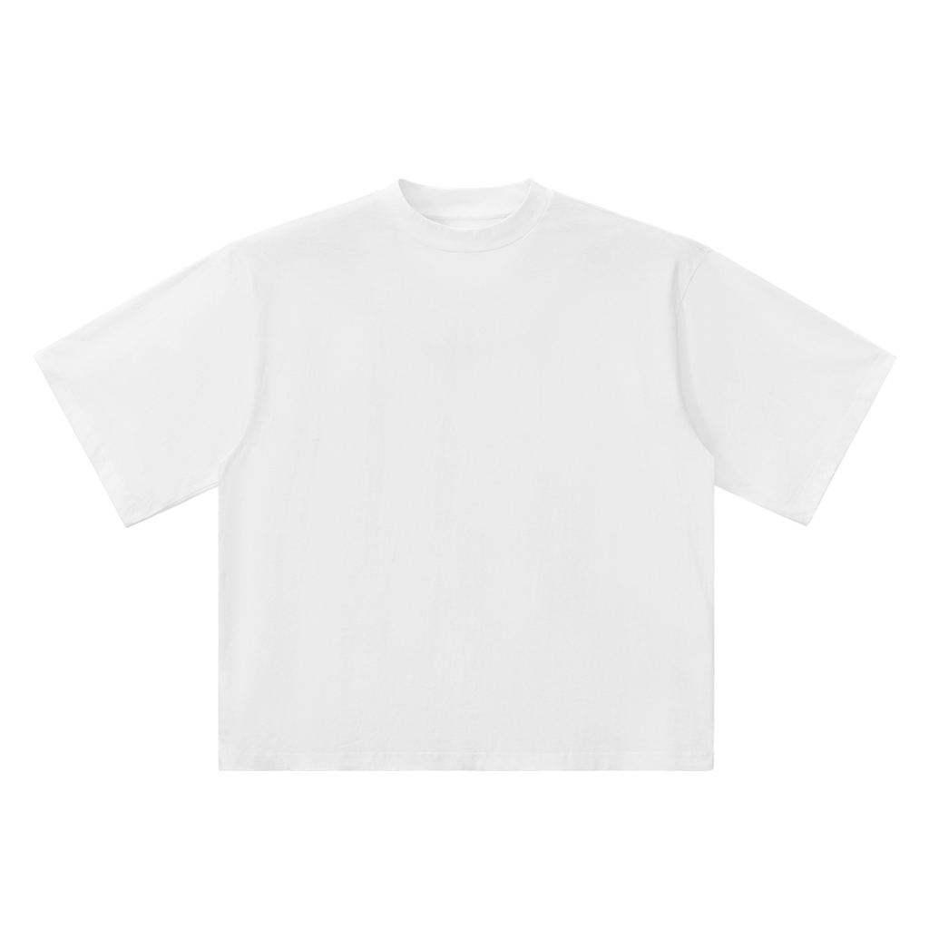 NAVA Oversized Tee in White — original Tapstitch garment front view
