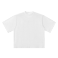 NAVA Oversized Tee in White — original Tapstitch garment front view
