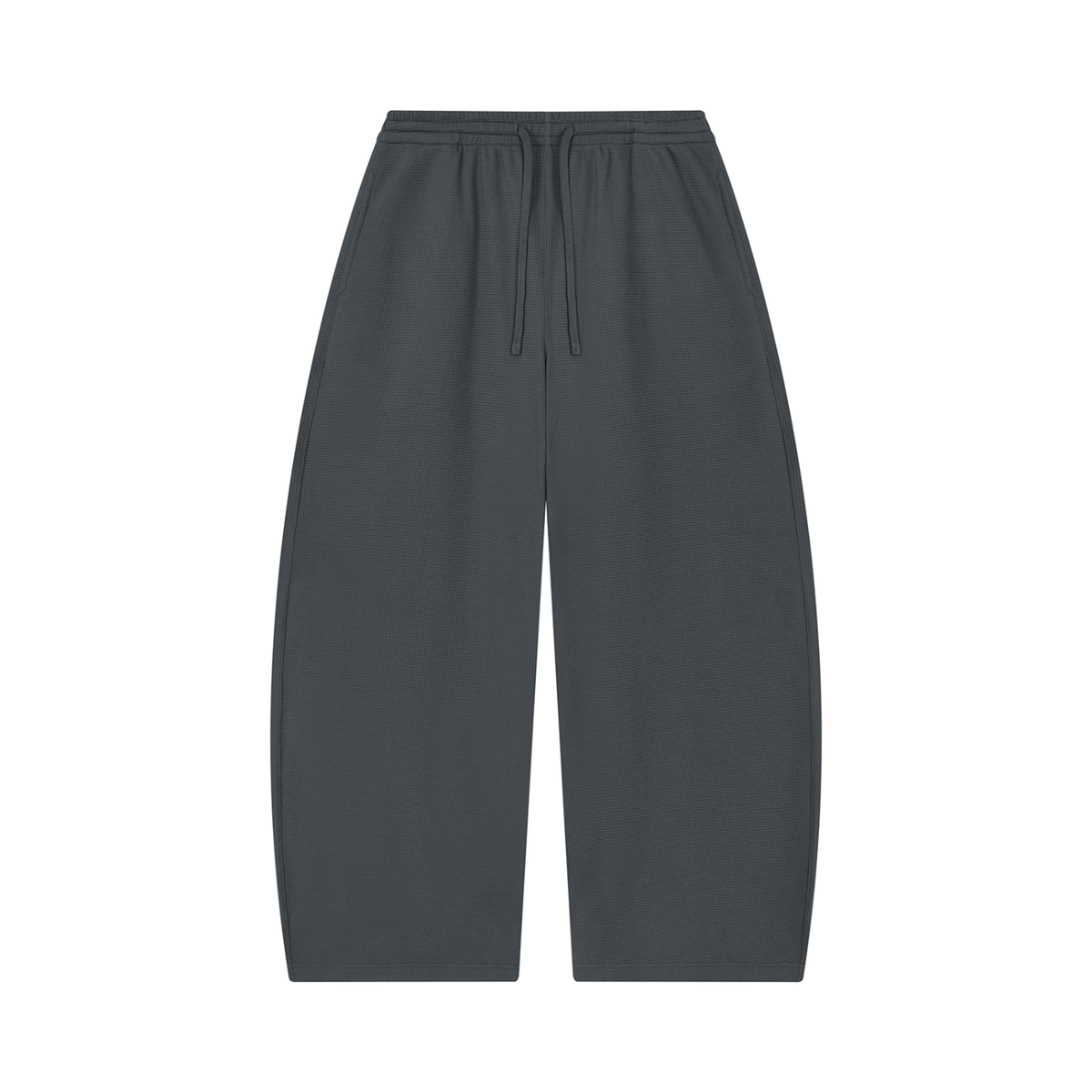NAVA Waffle Pants in Dark Gray — original Tapstitch garment front view